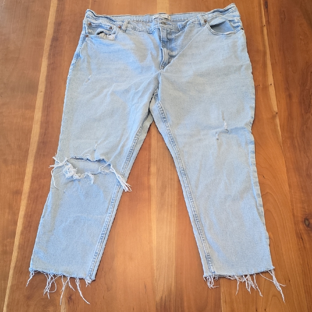 Abercrombie & Fitch Light Blue Straight Leg Jeans